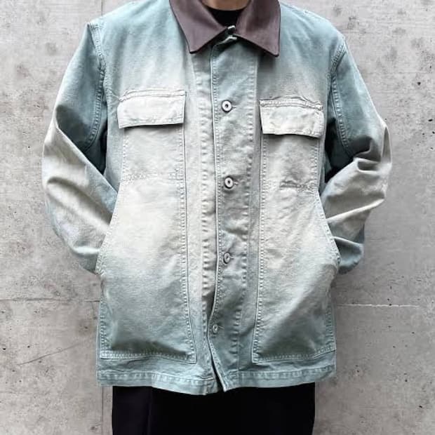 오라리 25ss organic cotton duck blouson