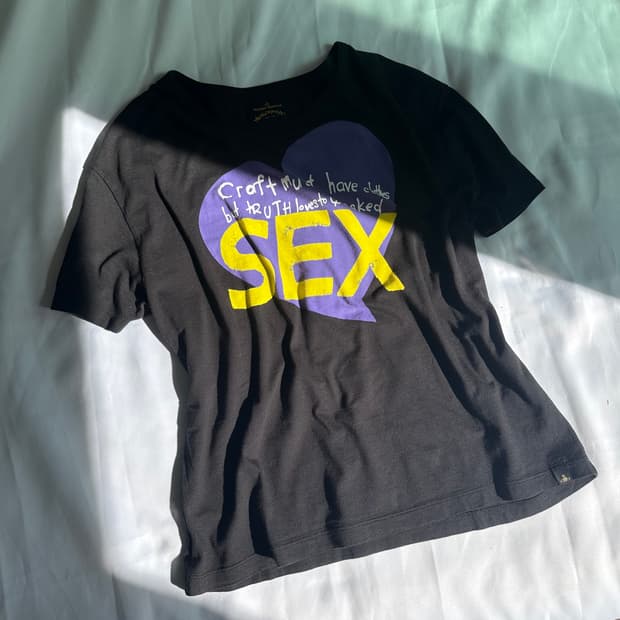 비비안 웨스트우드 SEX 복각 티셔츠 앵글로매니아