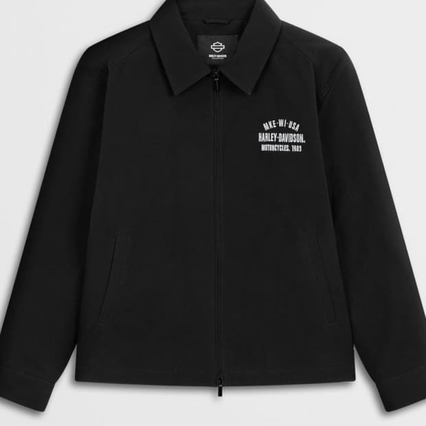 [할리데이비슨]HarleyDavidson 린백코튼블루종(블랙)