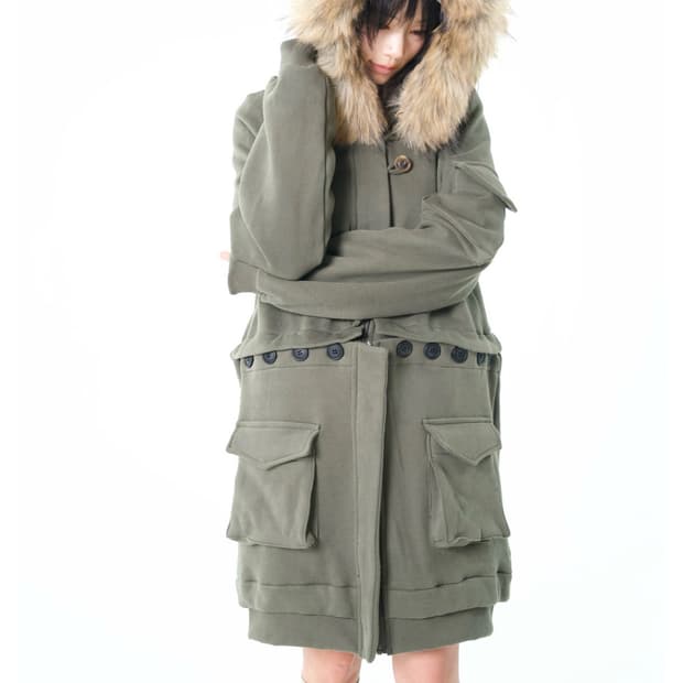 구해요!!! 오스하이 퍼 후드집업 카키 