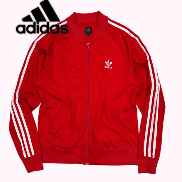 red logo stripe jersey