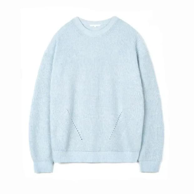 키뮤어 워셔블 하찌 벌키 크루넥 니트 M