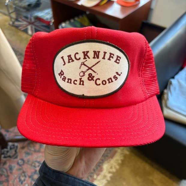 80s USA JACKNIFE 트러커캡 데드스탁