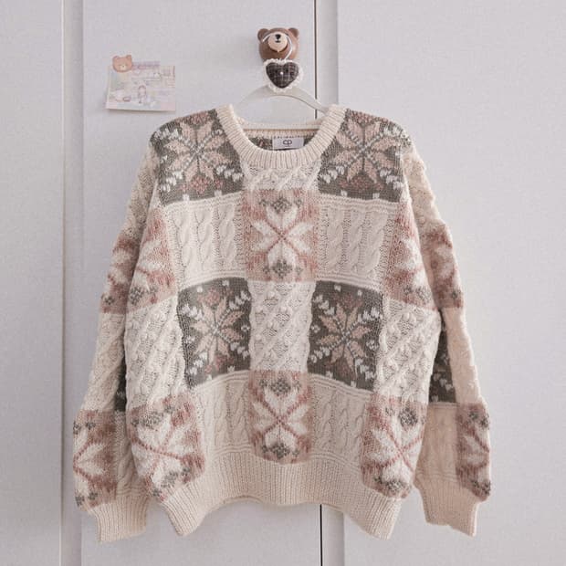 빈티지 cp 눈꽃 니트 (cp tokyo) 프리미엄니트