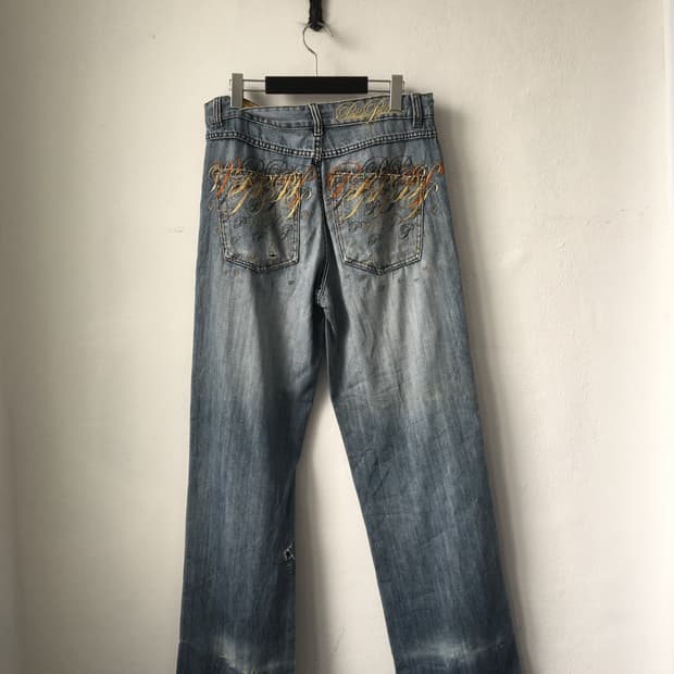 Pelle pelle back needle work point denim