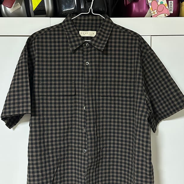noun tartan check crop shirts