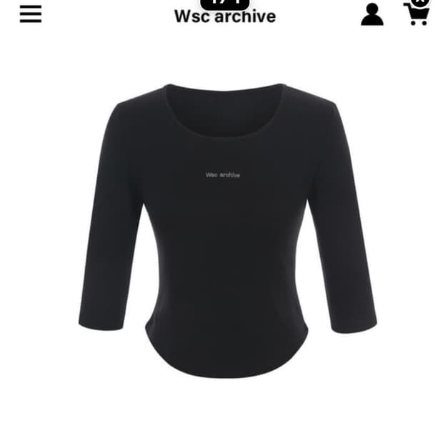 Wsc archive 더블에스씨 아카이브 3/4 Petaline tee