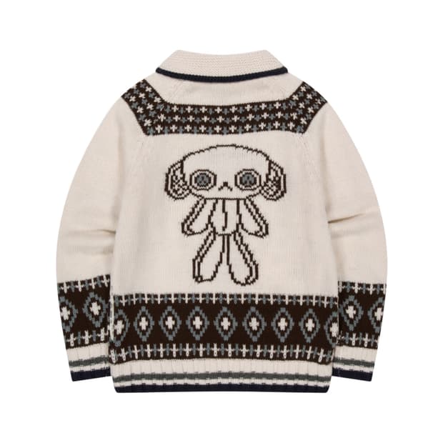 코이세이오 모시 코위찬 니트 자켓 아이보리 재킷 가디건