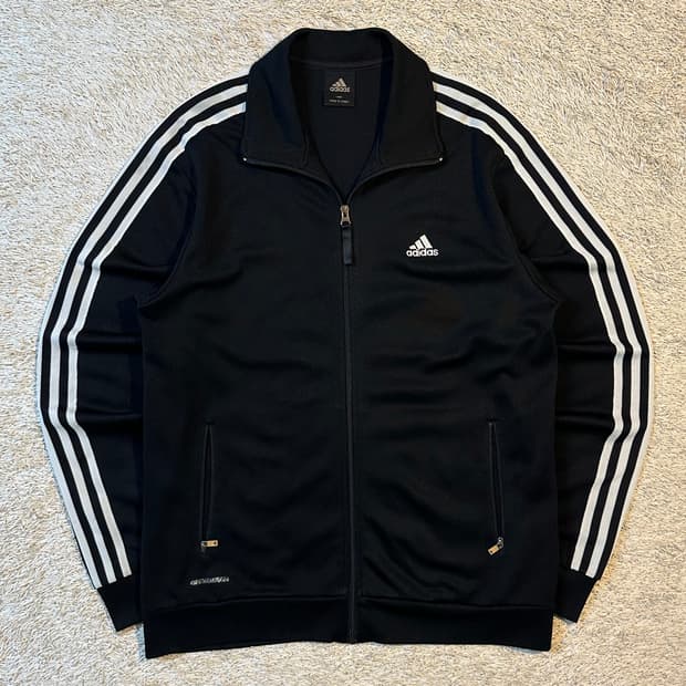 아디다스 ADIDAS 삼각로고 트랙탑 져지 블랙