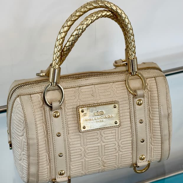 Balenciaga Quilted Boston Bag