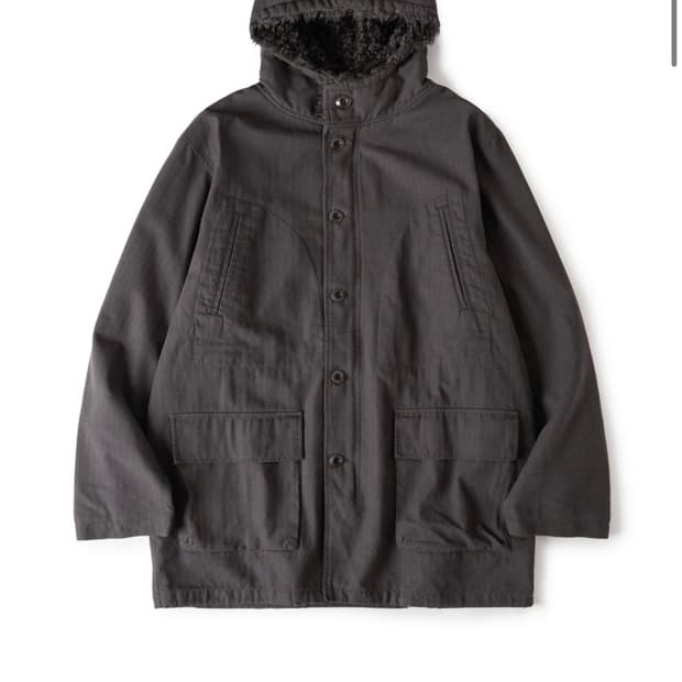 해칭룸 Hooded Mil Parka Charcoal M 새상품