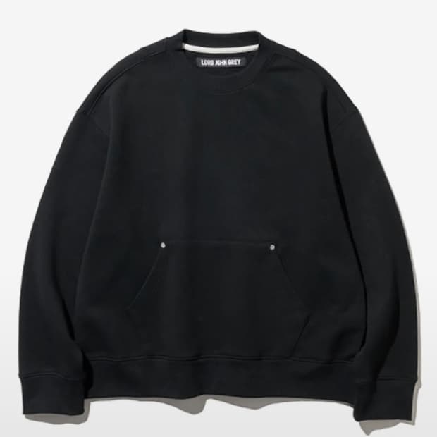 pocket crop sweatshirts black