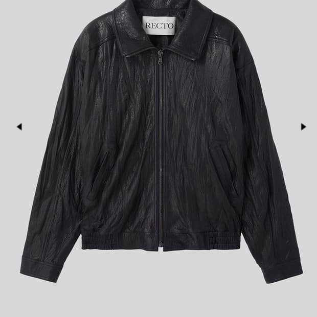 [M] 렉토 26ss 크링클 하이넥 레더 자켓