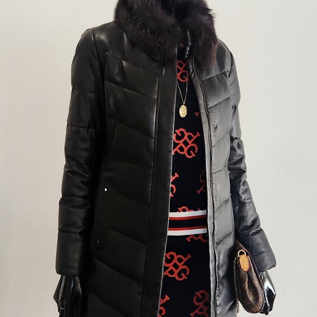 양가죽 구스패딩