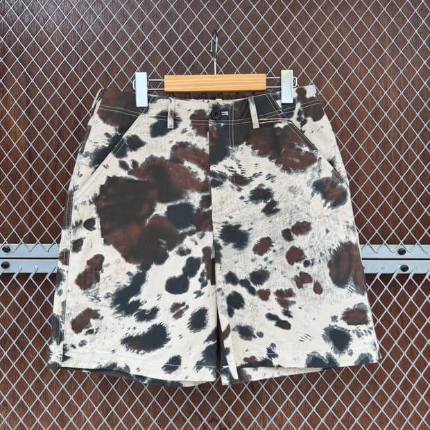 ZARA 자라 카모 애니멀 패턴 버뮤다 반바지 팬츠 쇼츠 30