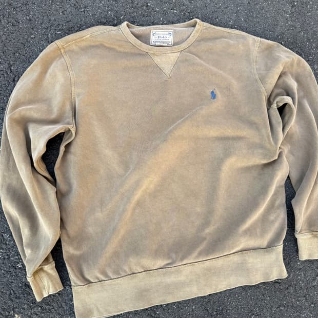 Polo Ralph Lauren 빈티지 워싱 크루넥 스웻셔츠