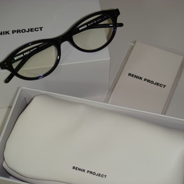 benik 비니크 안경 INNER C1 BLACK 뿔테