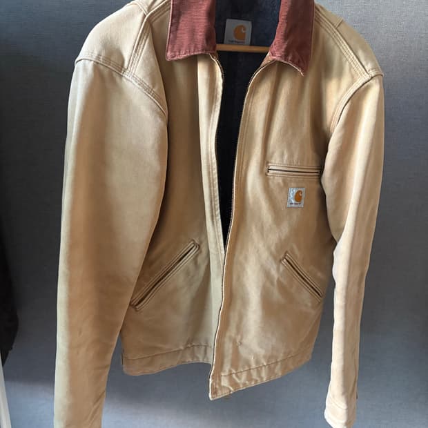 칼하트 디트로이트자켓 베이지 S