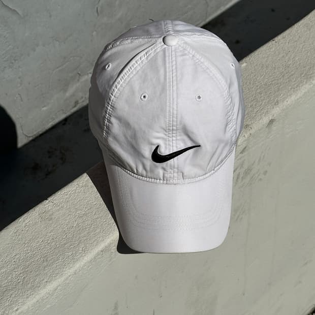 [F] 나이키 화이트 러닝 볼캡 모자