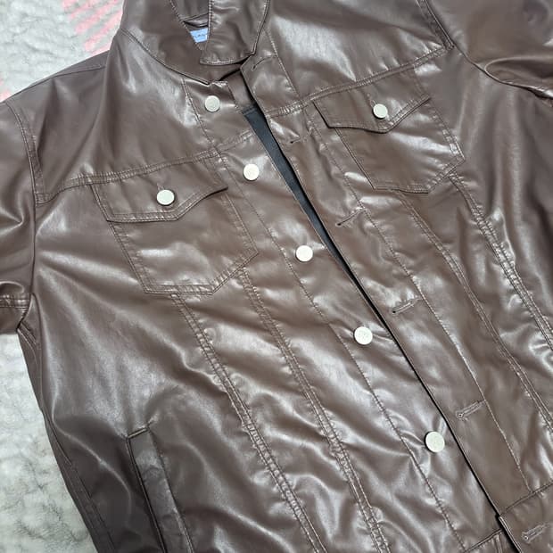 플라스틱프로덕트 레더 트러커 브라운L