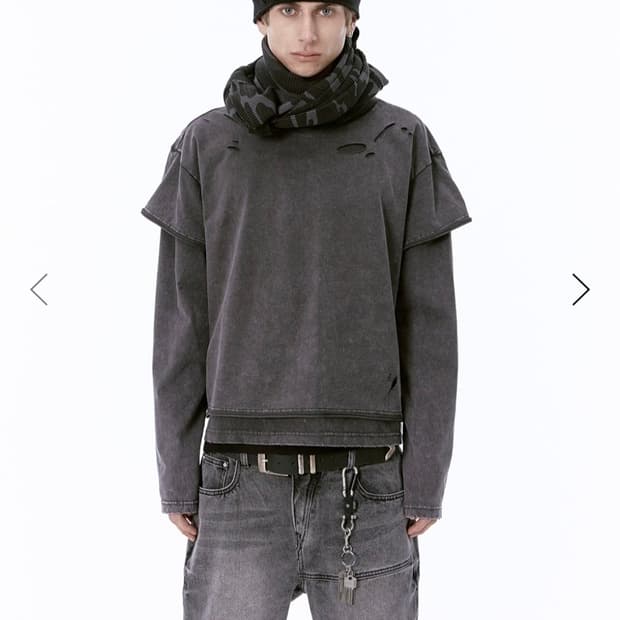 ETCE damage layered L/S tee
