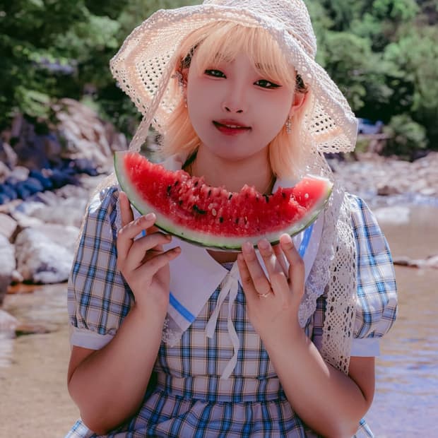 빈티지 체크 원피스