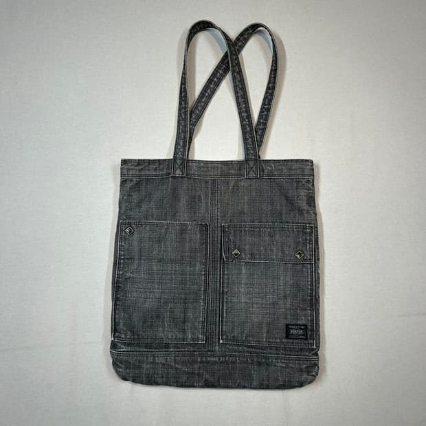 요시다 포터 코튼 데님 숄더백 토트백 P80