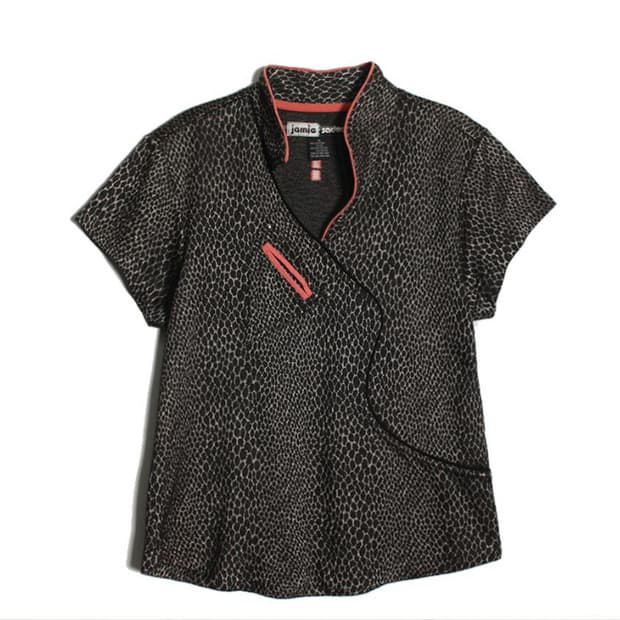 빈티지 호피 치파오 leopard top