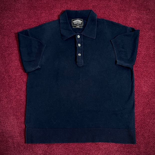 프리즘웍스 네이비 카라 니트 M