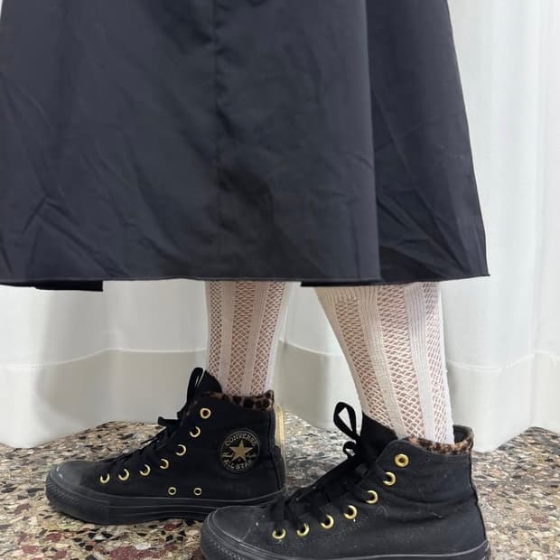 컨버스 converse leopard detail shoes