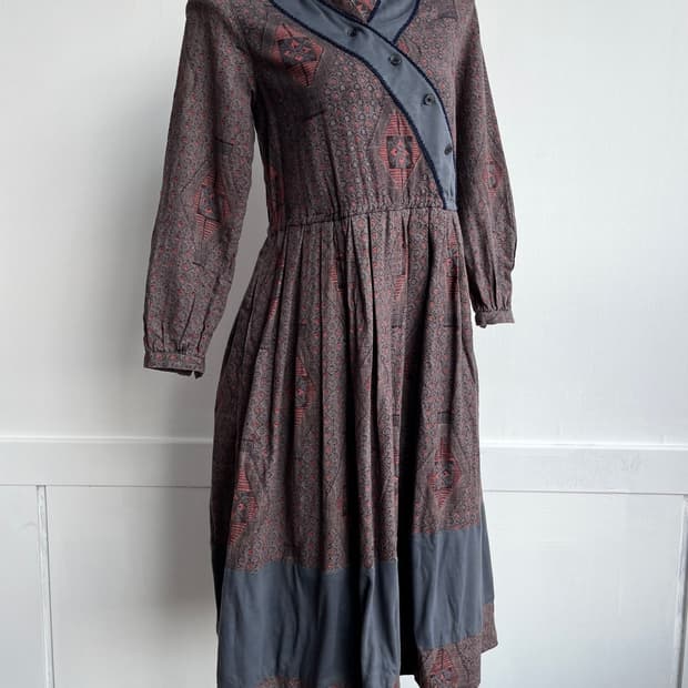 COJVEE 헤리티지 에스닉 롱 원피스