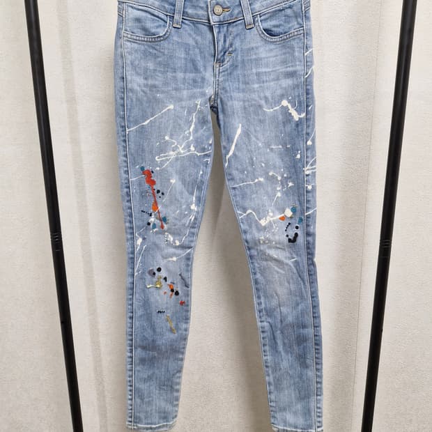 [23] SIWY 씨위 페인트 스플래터 스키니 데님