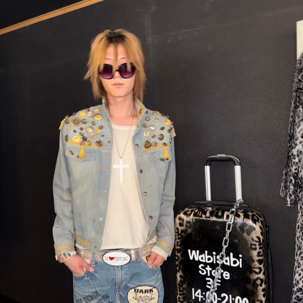 beaded denim jacket