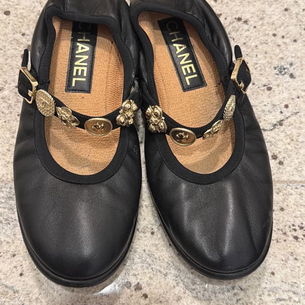 샤넬 메리제인 플랫 240