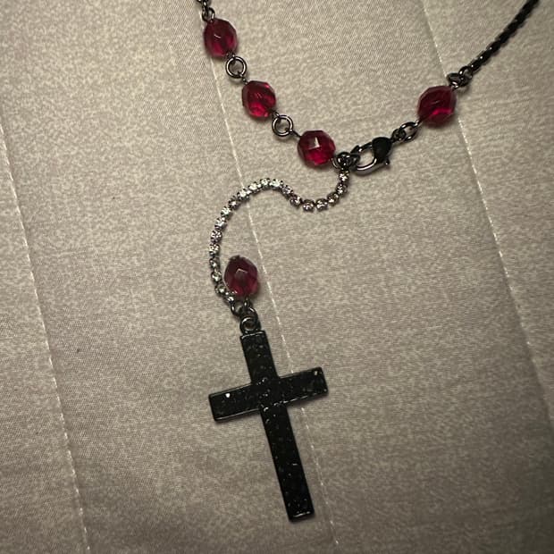 십자가 로자리오 빈티지 목걸이
