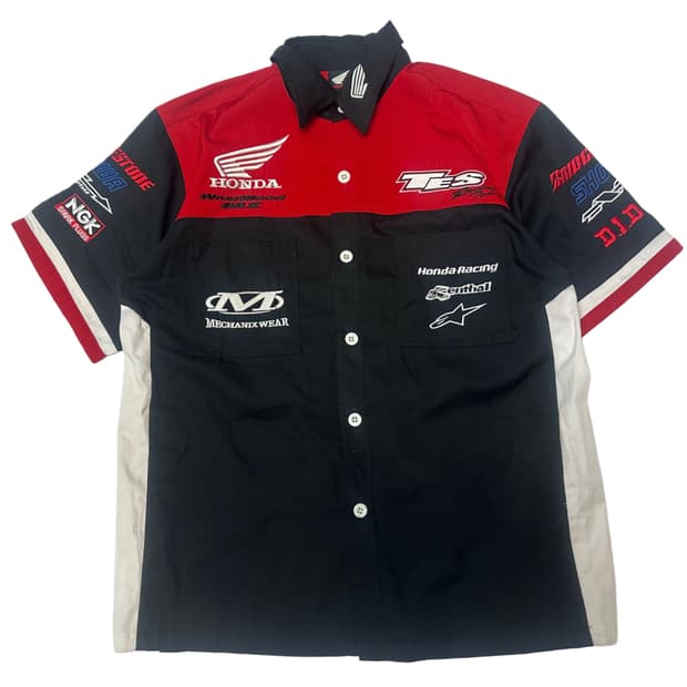 혼다 레이싱반팔셔츠 L