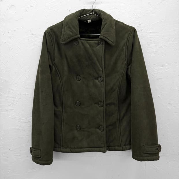 water back 더블 브레스트 무스탕