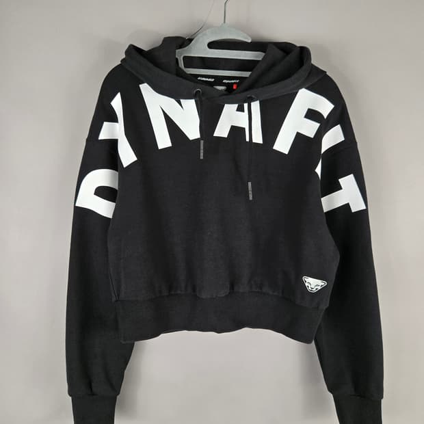 [무료배송]다이나핏 S 여성 블랙 크롭 후드티 후드 티셔츠