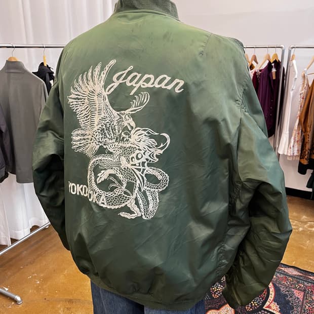 재패니즈 빈티지 MA-1 리버서블 봄버 자켓