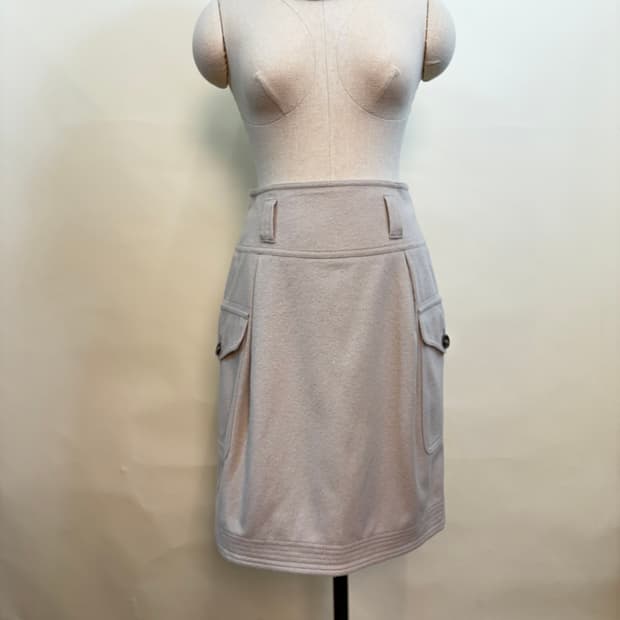 burberry 버버리 울 캐시미어혼방 사이드 포켓 스커트 