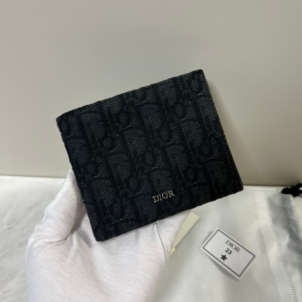 디올 오블리크 반지갑