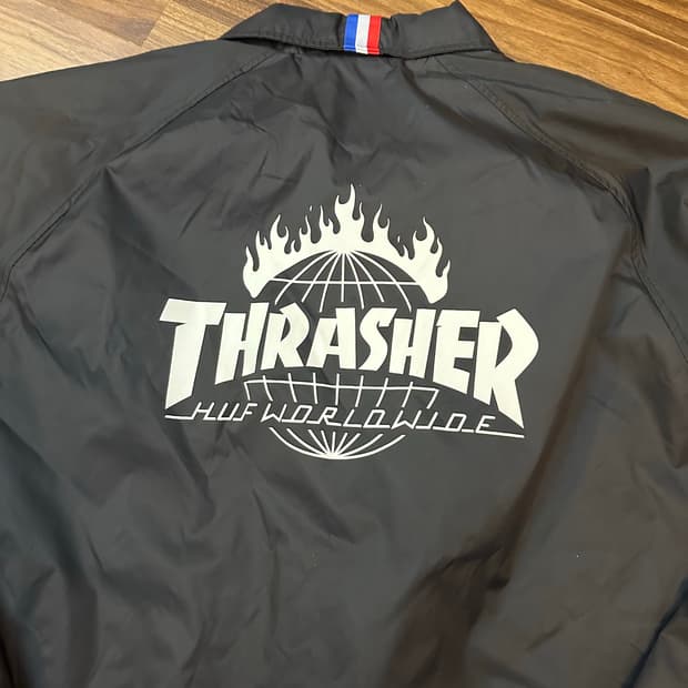 HUF X THRASHER 콜라보 코치자켓 L