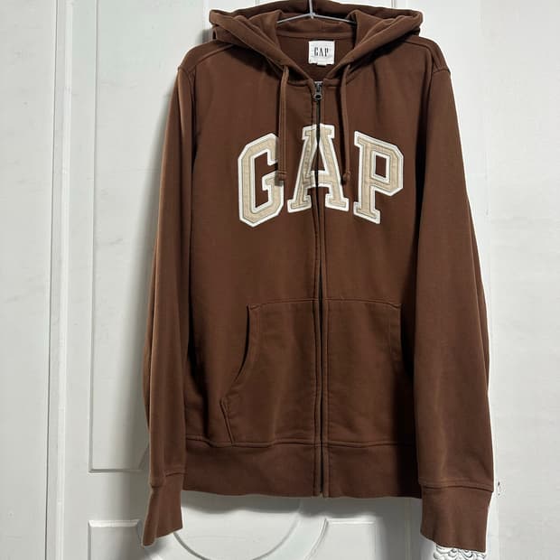 갭 로고 후드집업
