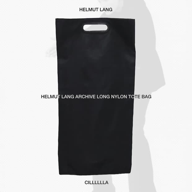 HELMUTLANG 헬무트랭 1990s 아카이브 롱 나일론 토트백