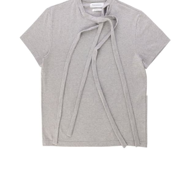 DOUBLE COLLAR T-SHIRT_VER IMBALANCE (GRA