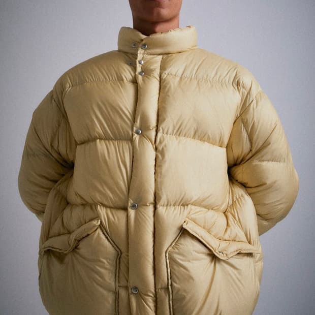 [M] 헤리티지플로스 패딩 점퍼 25 fw 베이지