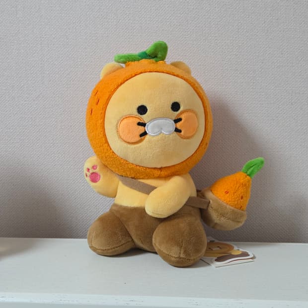 새상품) 카카오프렌즈 제주 에디션 춘식이 감귤 인형
