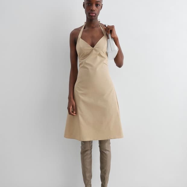 [XS,S,M]기마구아스 Jardin 홀터넥 드레스/베이지