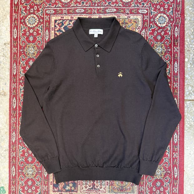 브룩스 브라더스 울 카라 니트 [ 100-105 ]