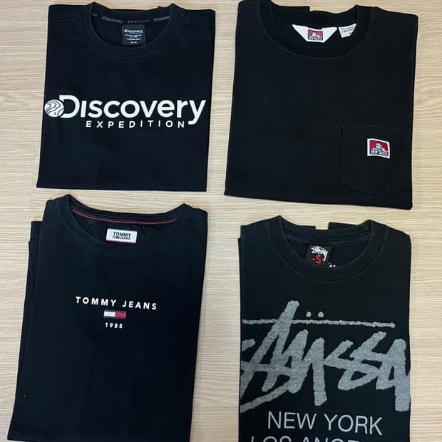 브랜드 반팔티 모음(스투시,디스커버리,벤데이비스,타미힐피거)